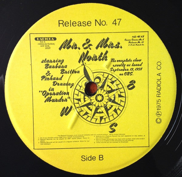 Various - Mr. Keen Tracer Of Lost Persons / Mr. & Mrs. North