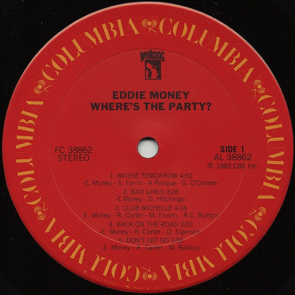 Eddie Money - Where's The Party?