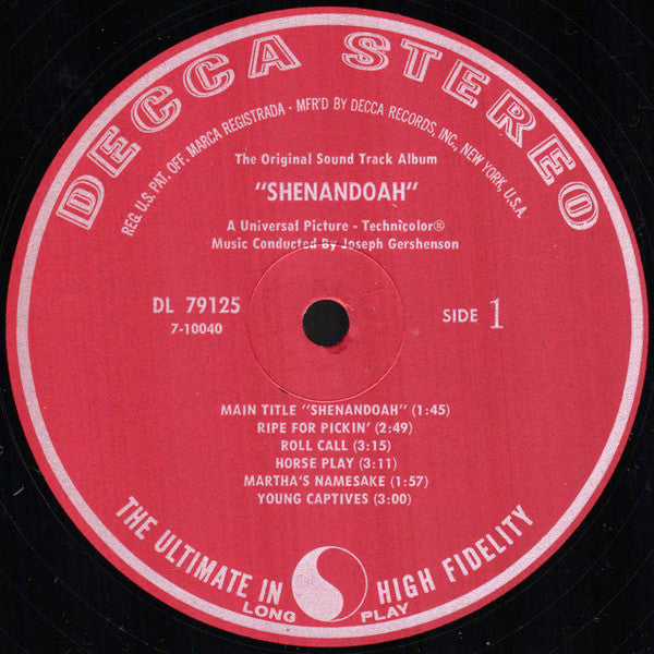 Joseph Gershenson - Shenandoah, The Original Soundtrack Album