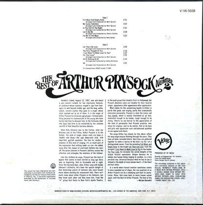 Arthur Prysock - The Best Of Arthur Prysock Number 2