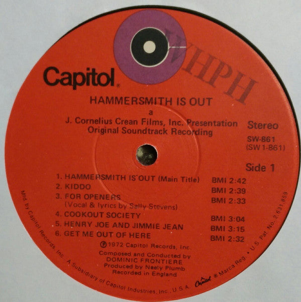 Dominic Frontiere - Hammersmith Is Out (Original Soundtrack)