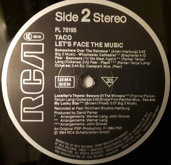 Taco - Let's Face The Music