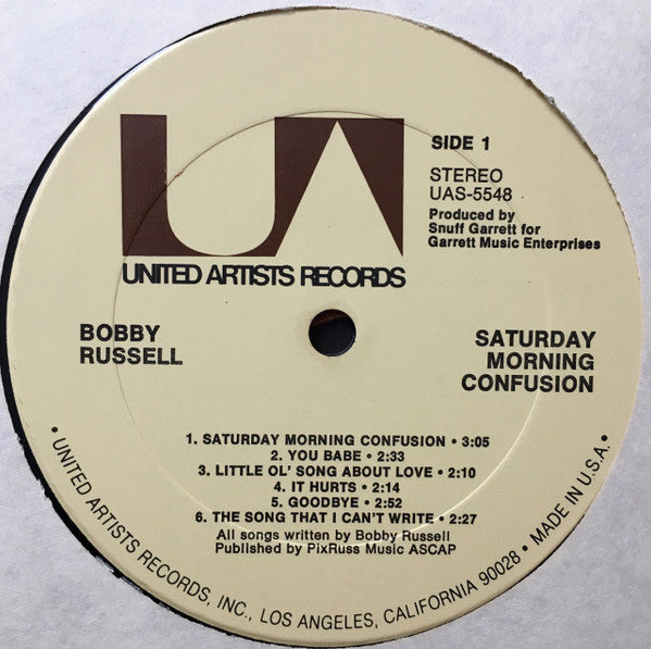 Bobby Russell - Saturday Morning Confusion