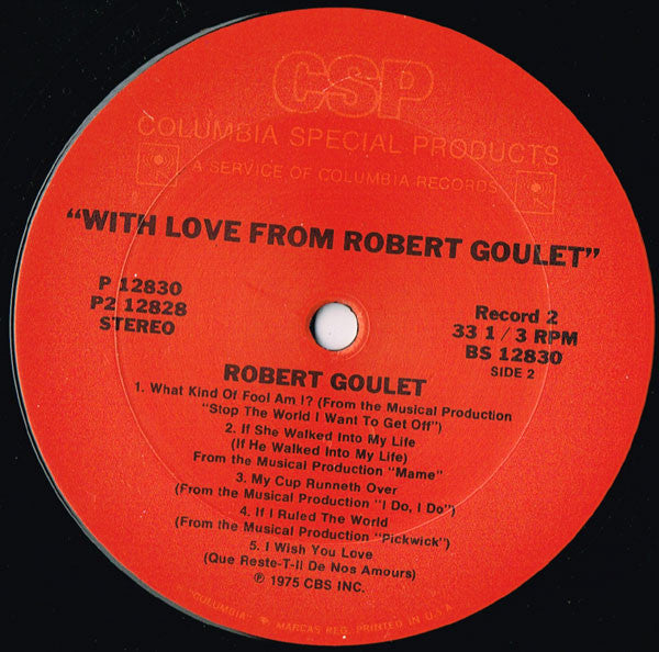 Robert Goulet - With Love From Robert Goulet