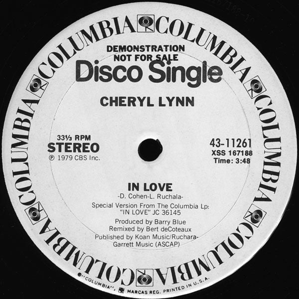 12": Cheryl Lynn - Keep It Hot