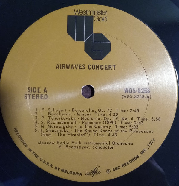 Оркестр Народных Инструментов Всесоюзного Радио, Vladimir Fedoseyev - Airwaves Concert