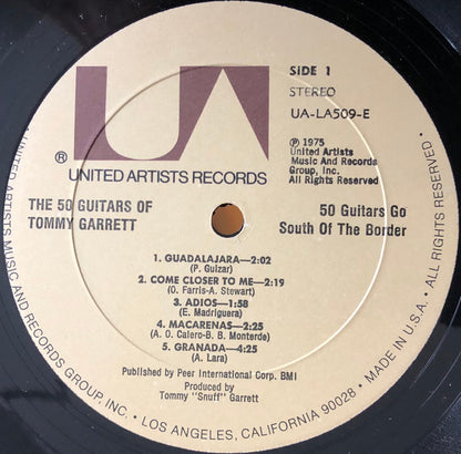 The 50 Guitars Of Tommy Garrett - The Very Best Of - 50 Guitars Go South Of The Border