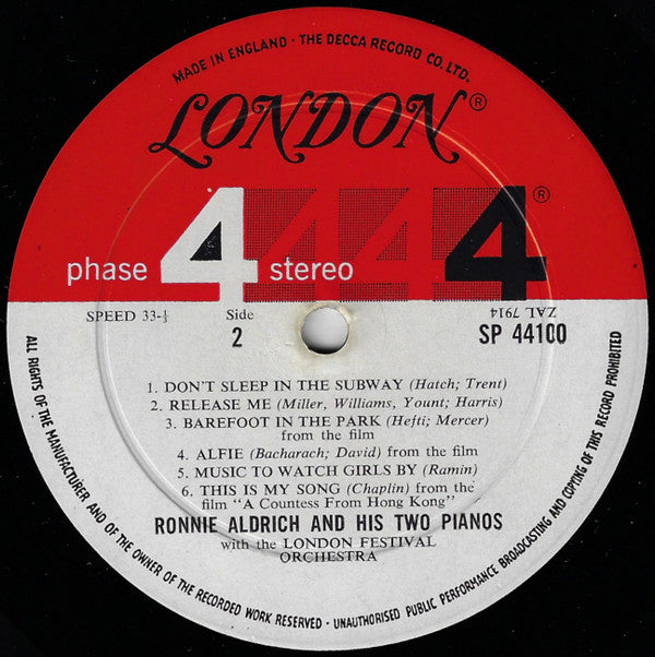 Ronnie Aldrich And His Two Pianos - Two Pianos - Today!