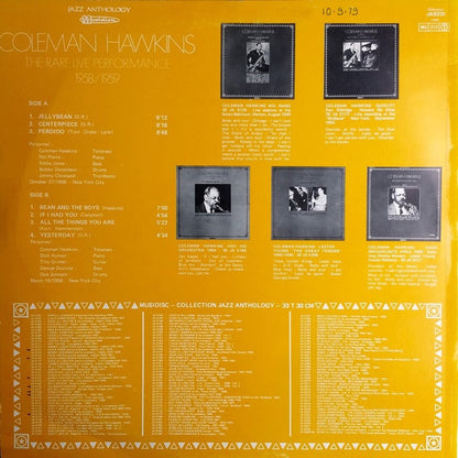 Coleman Hawkins - The Rare Live Performance 1958/1959