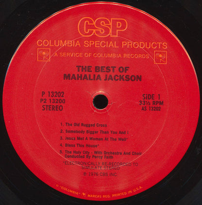 Mahalia Jackson - The Best Of Mahalia Jackson - Hymns, Spirituals & Songs Of Inspiration
