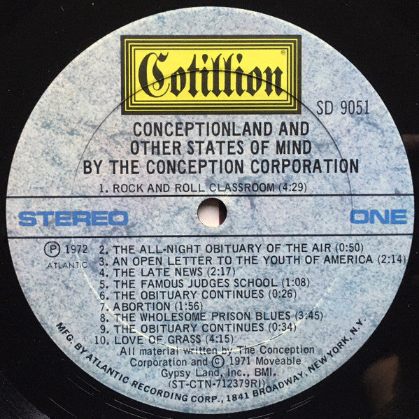 The Conception Corporation - Conceptionland And Other States Of Mind