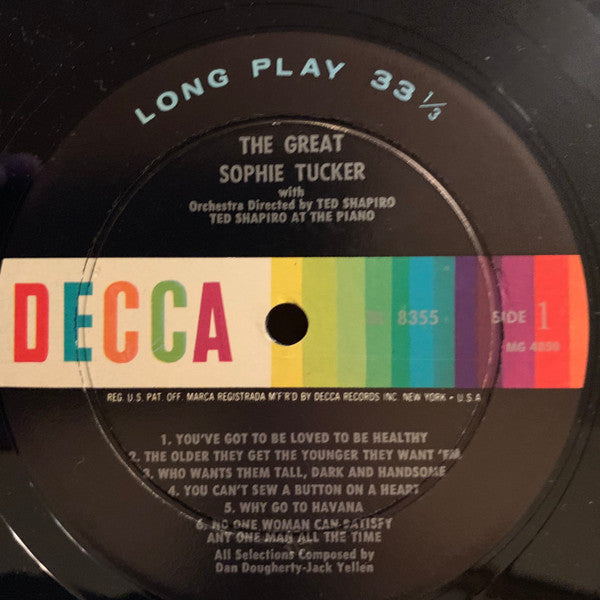 Sophie Tucker - The Great Sophie Tucker