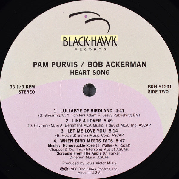 Pam Purvis, Bob Ackerman - Heart Song