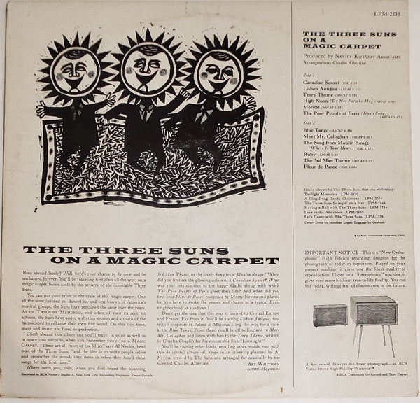 The Three Suns - On A Magic Carpet