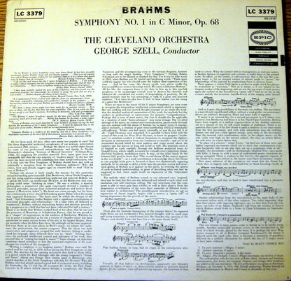 Johannes Brahms, The Cleveland Orchestra, George Szell - Symphony No. 1 In C Minor, Op. 68