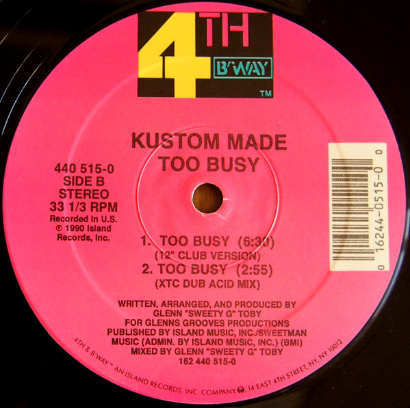 12": Kustom Made - Too Busy