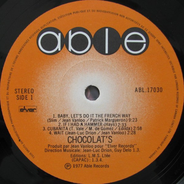 Chocolat's - Baby, Let's Do It The French Way / Cubanita