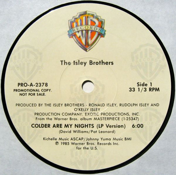 12": The Isley Brothers - Colder Are My Nights