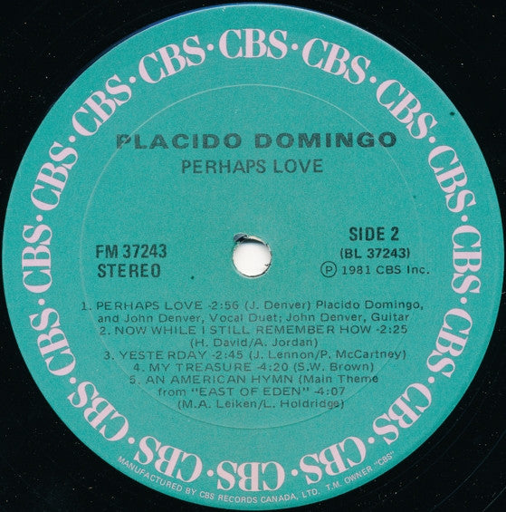 Placido Domingo, John Denver - Perhaps Love
