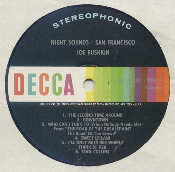 Joe Bushkin, Marty Paich - Night Sounds San Francisco