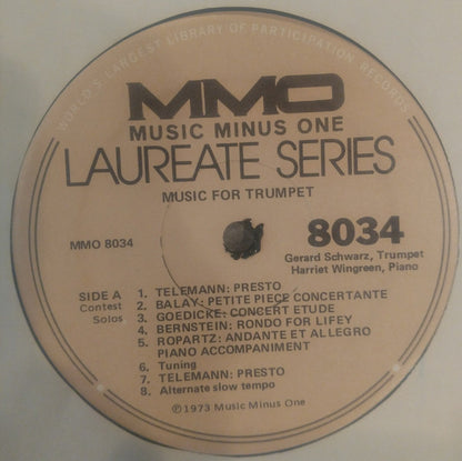 Gerard Schwarz, Harriet Wingreen - Music For Trumpet & Piano