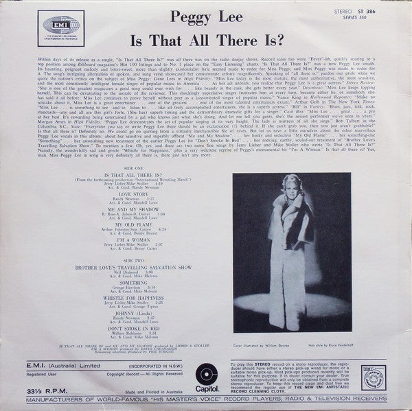 Peggy Lee - Is That All There Is?