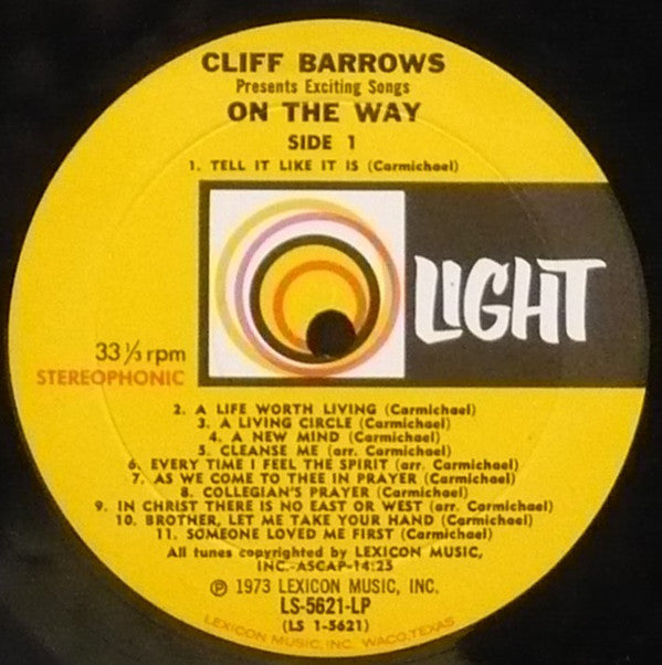 Cliff Barrows, Ralph Carmichael - Cliff Barrows Presents Exciting Songs On The Way