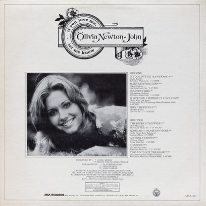 Olivia Newton-John - If You Love Me Let Me Know