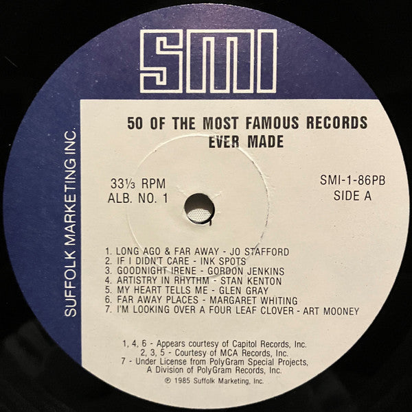 Various - 50 Of The Most Famous Records Ever Made Album No. 1
