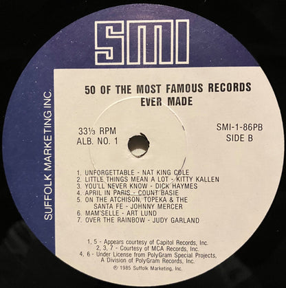 Various - 50 Of The Most Famous Records Ever Made Album No. 1