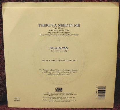 7" Single: Geoffrey Williams - There's A Need In Me