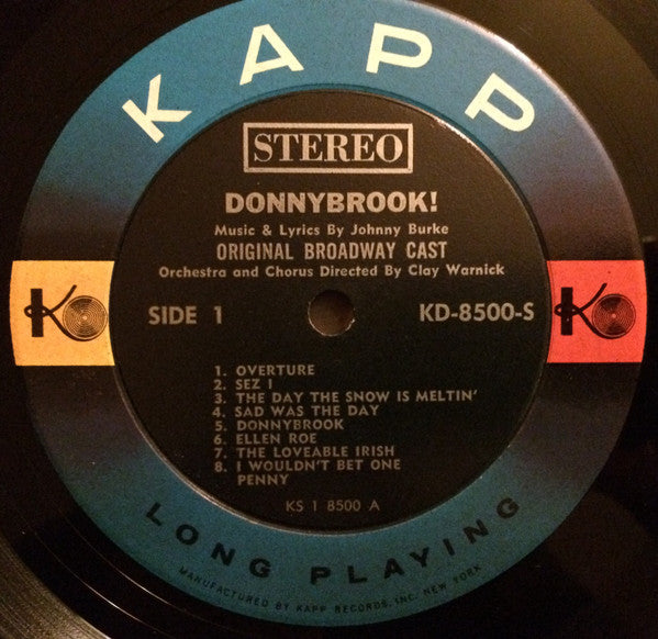 Johnny Burke, "Donnybrook!" Original Broadway Cast - Donnybrook!