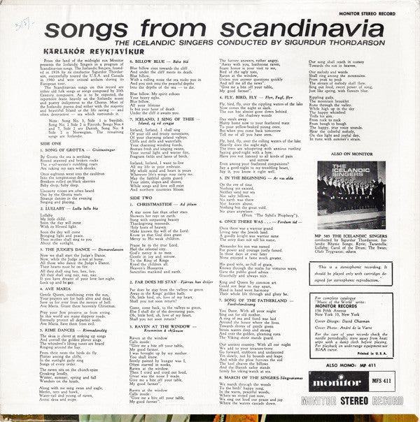Karlakór Reykjavíkur, Sigurður Þórðarson - Songs From Scandinavia