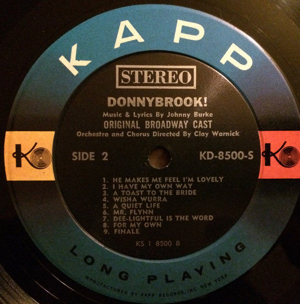 Johnny Burke, "Donnybrook!" Original Broadway Cast - Donnybrook!