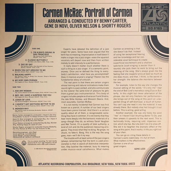 Carmen McRae - Portrait Of Carmen