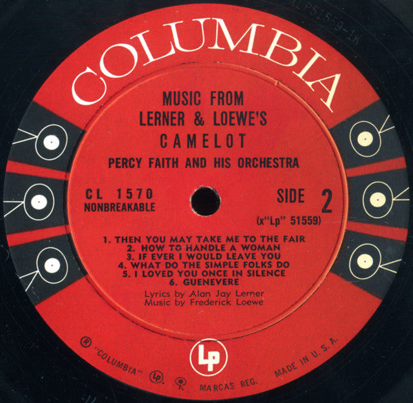 Percy Faith & His Orchestra - Music From Lerner & Loewe's Camelot