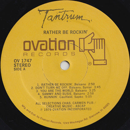 Tantrum - Rather Be Rockin'