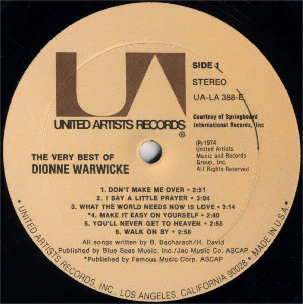 Dionne Warwick - The Very Best Of Dionne Warwicke