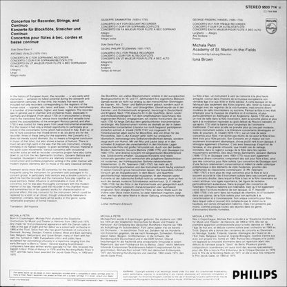 Antonio Vivaldi - Recorder Concertos = Blockflötenkonzerte