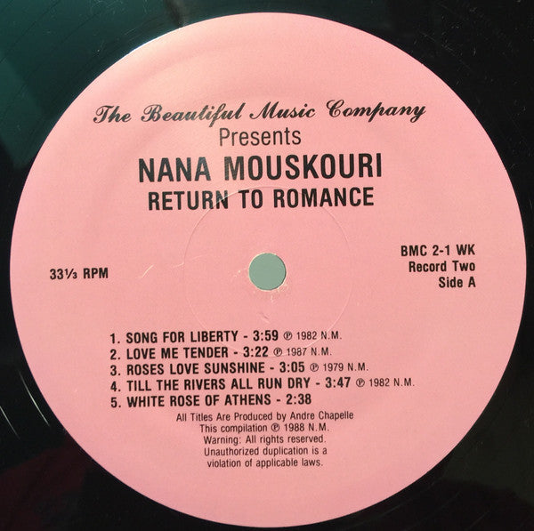 Nana Mouskouri - Return To Romance