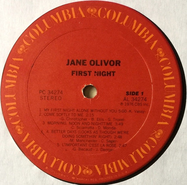 Jane Olivor - First Night