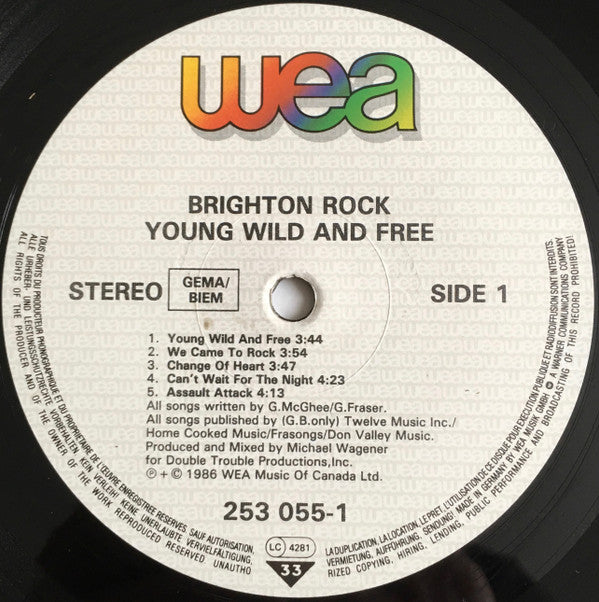 Brighton Rock - Young, Wild And Free