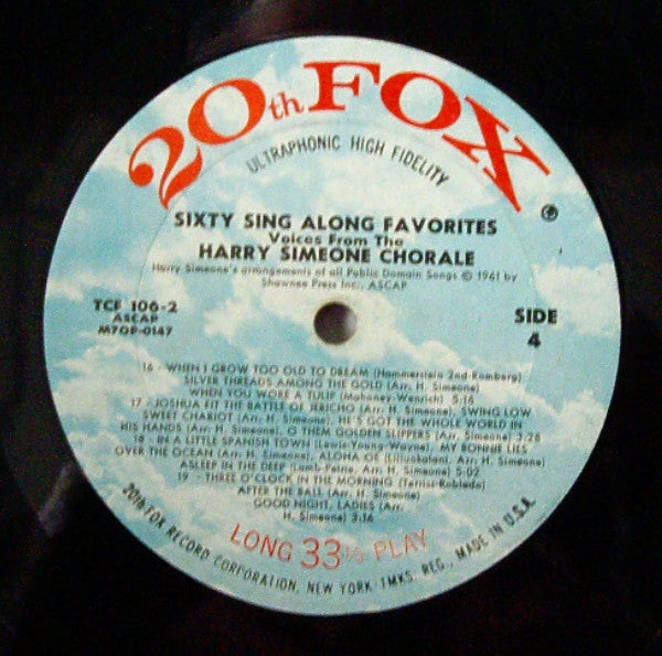 The Harry Simeone Chorale - Sixty Sing Along Favorites