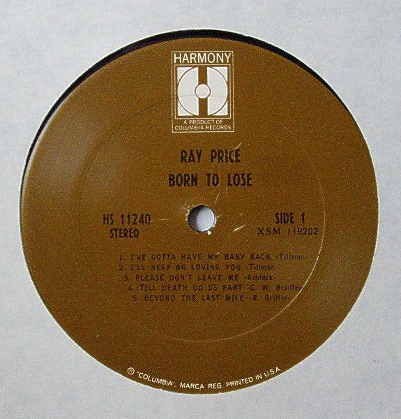 Ray Price - Born To Lose