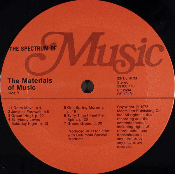 Various - The Materials Of Music