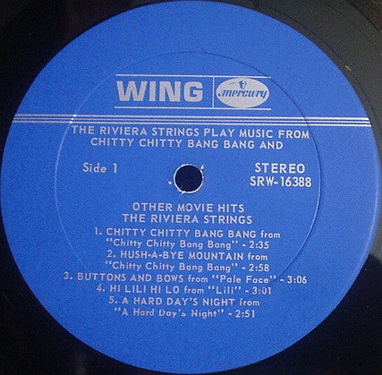 The Riviera Strings - Play Music From Chitty Chitty Bang Bang And Other Movie Hits