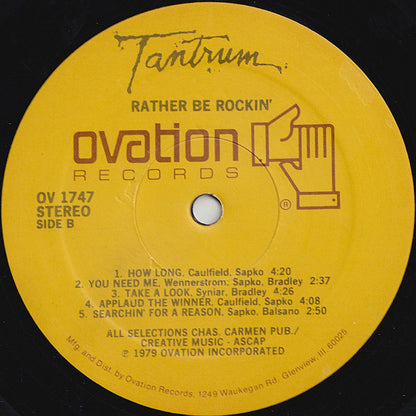 Tantrum - Rather Be Rockin'