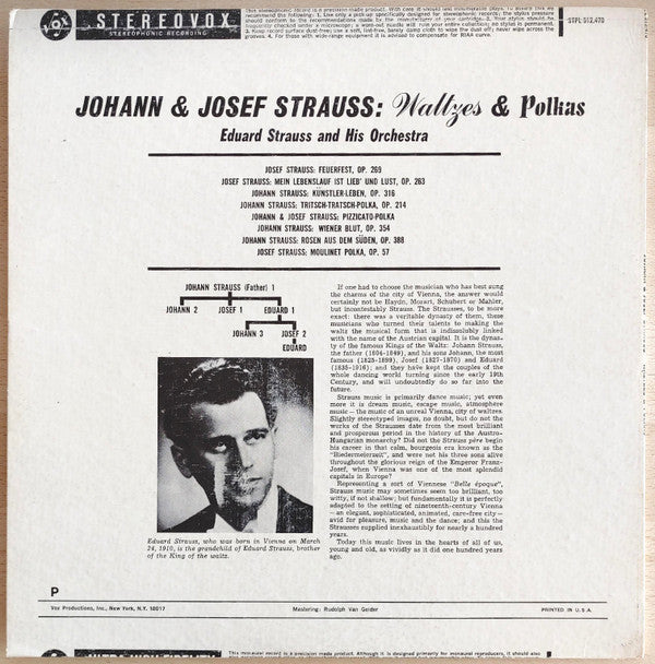 Johann Strauss Jr., Josef Strauß, Eduard Strauss And His Orchestra - Waltzes & Polkas