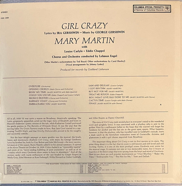 Mary Martin - Girl Crazy