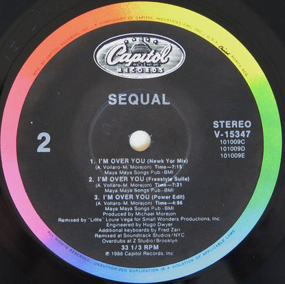 12" Single: Sequal - I'm Over You